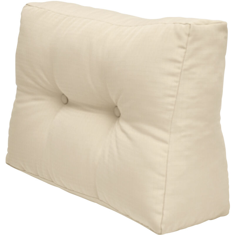 Palettenkissen Seitenkissen eco Elements Natur, 60x40x20 cm - Beautissu