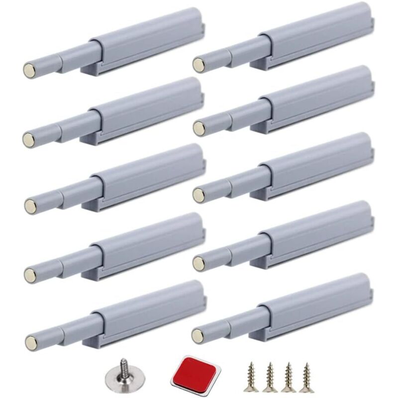 BEBUSINGOTO (10 Stück) Push to Open Magnetverschlüsse Push-Open Magnetverschlüsse öffnen und schließen die Tür mit einem einfachen Druck