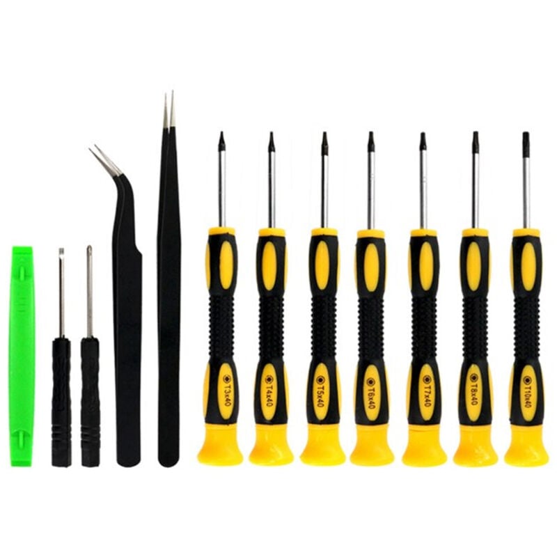 BEBUSINGOTO 12-in-1-Torx-Schraubendreher-Set, T3 T4 T5 T6 T7 T8 T10, Spezifikationen, magnetischer Schraubendreher für Handy, Xbox PS4, Ringhalter,