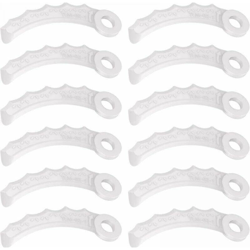 BEBUSINGOTO 12 stücke Kunststoff Messer Klinge Für MAKITA, für Makita Brushcutter 198426-9 198383-1,DUR187U/L