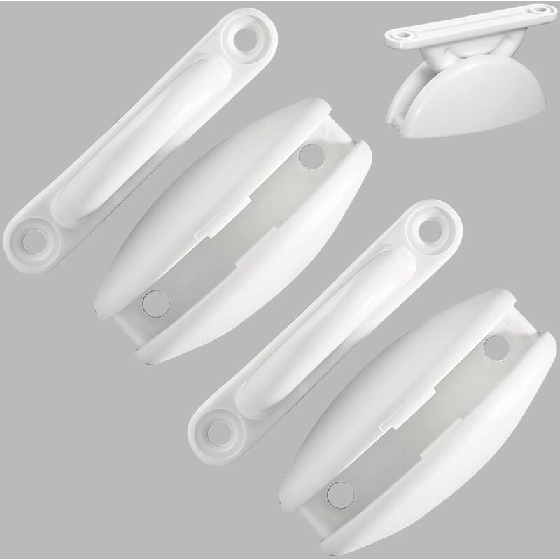 BEBUSINGOTO 2-teiliger Türstopper für Wohnwagen, Türhalterung für Wohnwagen und Wohnmobile (Zubehör: 8 Schrauben)