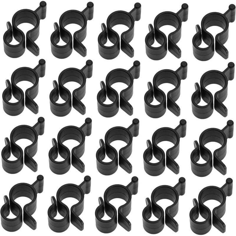 BEBUSINGOTO 20 Stück RV-Markisen-Dachrinnenhaken, Auto-Deckenstangenhaken, Markisenlichter-Drähte, Clip, offener Ring für Wohnmobile, Gartenpartys,