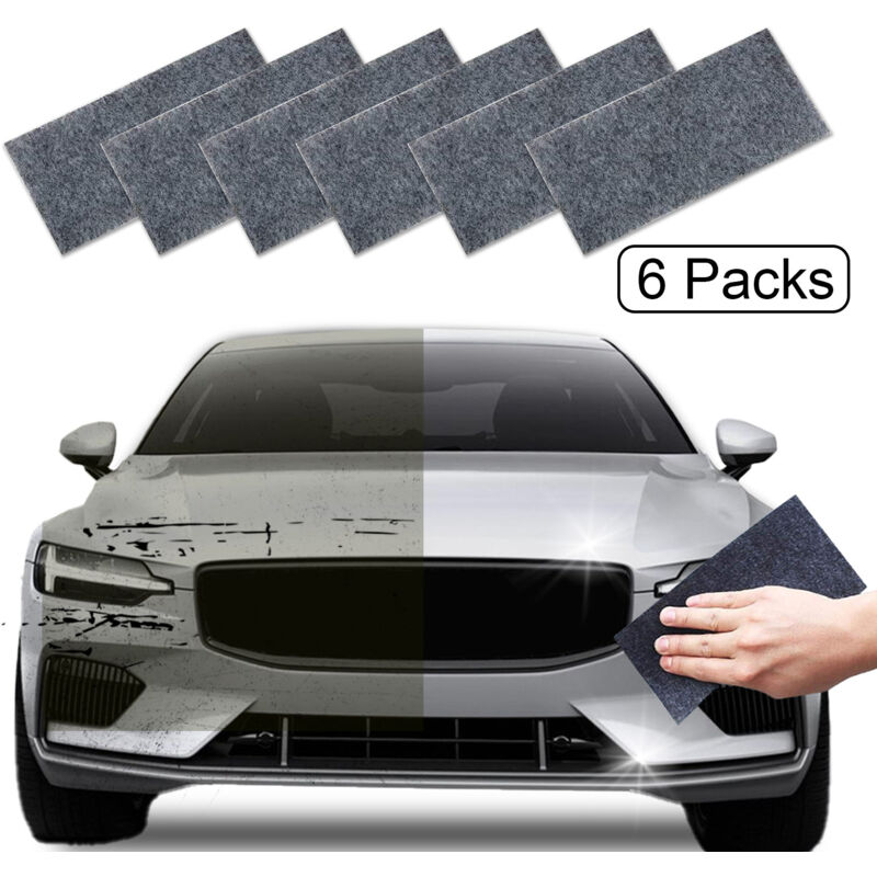 BEBUSINGOTO 6 Pcs Nano Sparkle Tuch Auto Kratzer Reparatur Tuch Nano Magie Tuch für Auto Neue