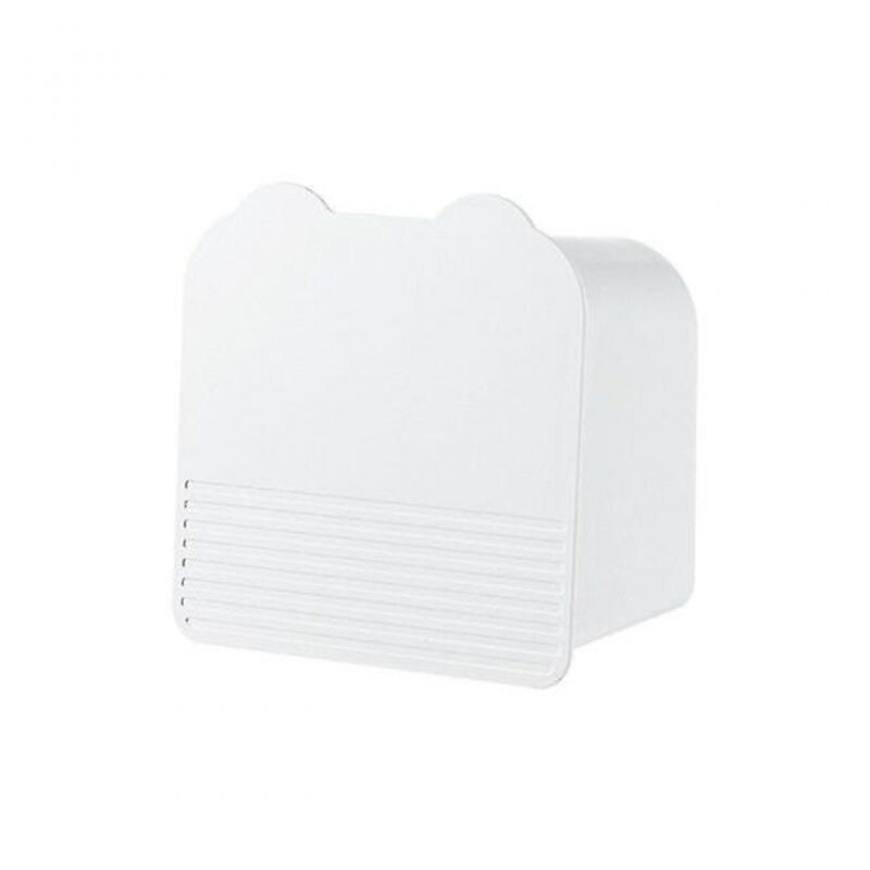 BEBUSINGOTO An der Wand montierter Make-up-Organizer, staubdichter Organizer, Badezimmer-Organizer, Aufbewahrung, Make-up-Pinselhalter,