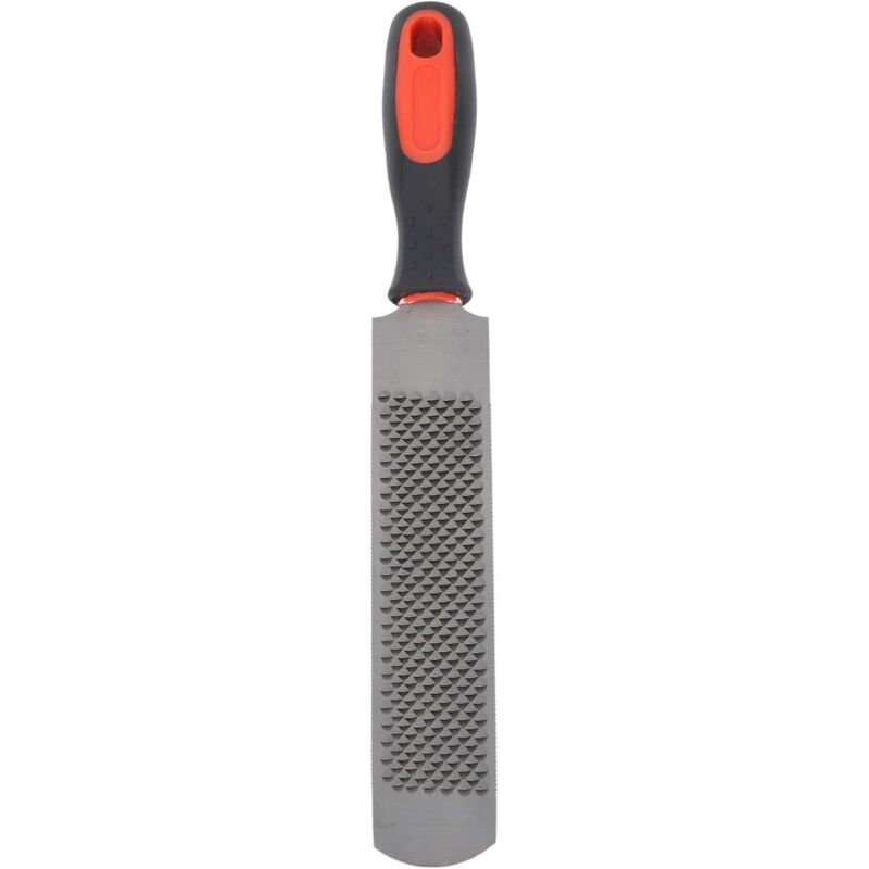 BEBUSINGOTO Hufraspel für Pferde, 8 Zoll, aus Kohlenstoffstahl, ergonomische Hufeisenfeile, Hufeisen-Trimmwerkzeug mit flexiblem Griff für Hufe von