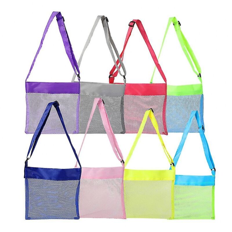 BEBUSINGOTO Kinder Mesh Strand Tasche Lagerung Rucksack für Schwimmen Spielzeug Kleidung Kleinigkeiten