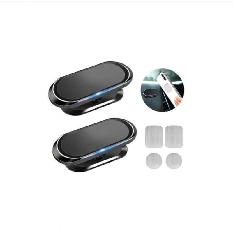 BEBUSINGOTO Magnetische Autohalterung für Handys, 360° drehbar, kompatibel mit iPhone/Samsung/Huawei/Xiaomi usw., 2 Halterungen