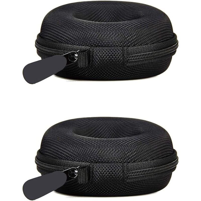 BEBUSINGOTO Reise-Uhrenbox, 2 Stück, Herren-Uhrenetui, Reise-Uhrenbox, Uhrenetui, Aufbewahrungskoffer, Reise-Uhrenetui, Einzeluhr, Reiseetui für 1 Uhr