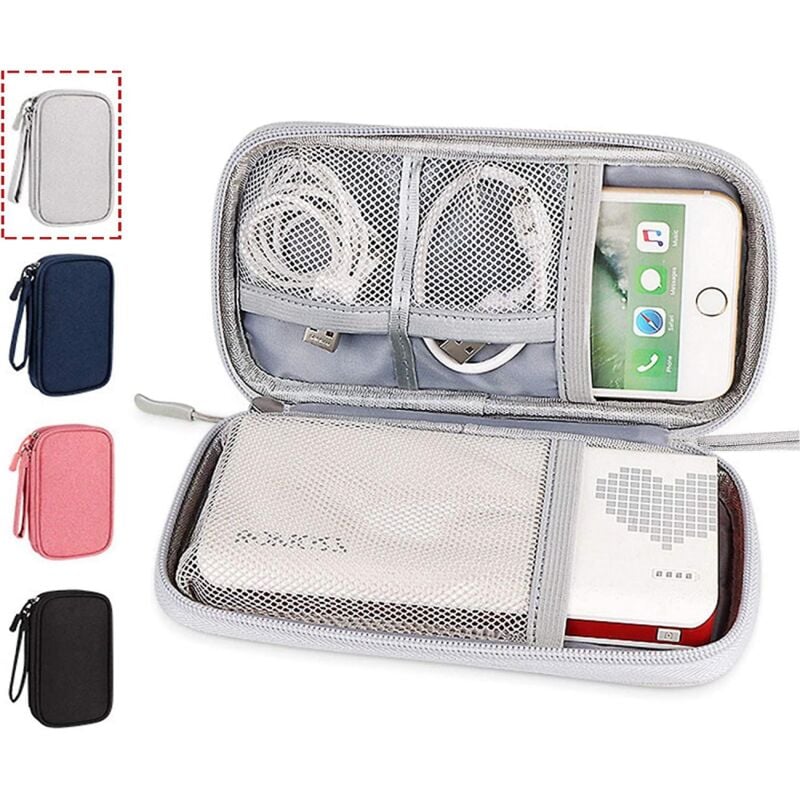 BEBUSINGOTO Tasche für Elektronikzubehör, universeller Kabelhalter-Organizer/Elektronikkoffer, wasserdichte tragbare Kabel-Organizer-Tasche, Tasche