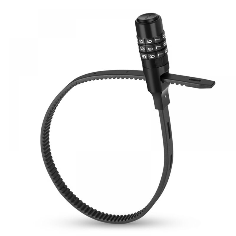 BEBUSINGOTO Tragbares Fahrrad-Motorradhelmschloss, multifunktionales verstellbares Helmschloss mit 3-stelligem Code für Fahrrad-Dreirad-Roller