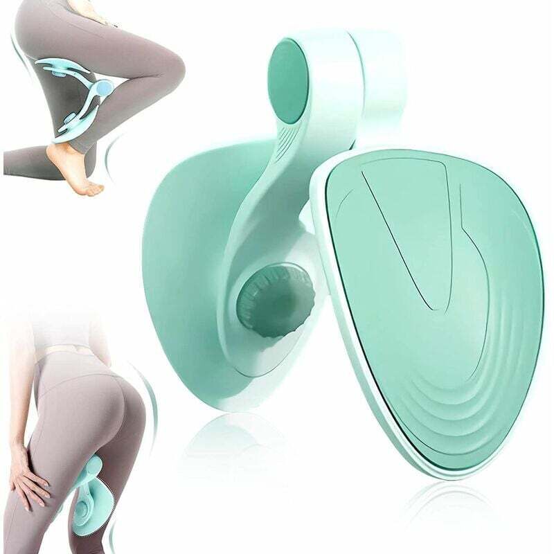Beckenbodentrainer für Frauen, multifunktionaler Oberschenkeltrainer für Übungen im Fitnessstudio, Yoga, Sport, Abnehmen, Workout (hellgrün)