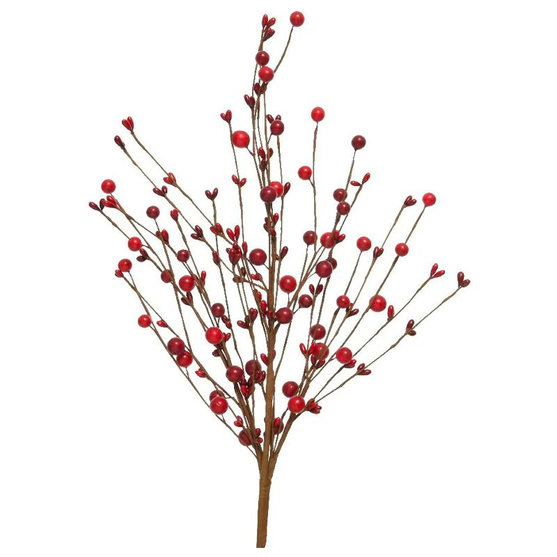 Beerenzweig Hell- und Dunkelrot 60 cm - Kunstblumen