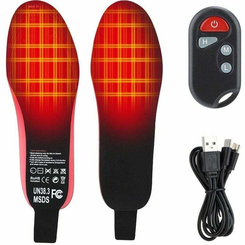 Beheizte Einlegesohle, kabelloser Fußwärmer für den Innenbereich, zum Jagen, Angeln, Wandern, Camping, Unisex, Sicherheitsschuh- und Stiefelzubehör