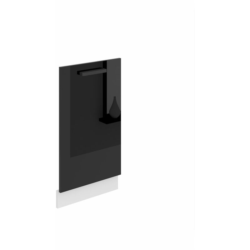 Belini - Frontblende für Geschirrspüler pz. Frontblende Geschirrspüler 45 cm Breite. Frontplatte für Spülmaschine mit Griff, Schwarz Hochglanz