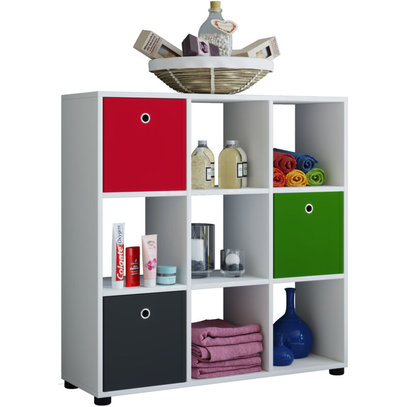 Raumteiler Stand Regal Bücher Benas 3x3