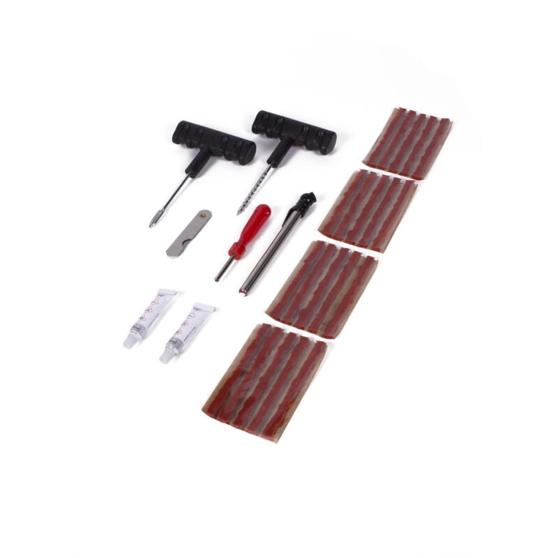 Benson - Automotive 28-teiliges Reifenreparaturset für Autoreifen, Motorrad- und Scooter-Reifen – Enthält Reifenreparaturwerkzeuge und Zubehör für