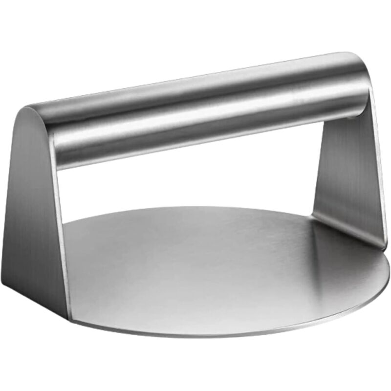 Benutzerfreundliche Hamburgerpresse aus Edelstahl – 14 x 14 cm – Ideal zum Grillen, für Steaks und zum Backen.