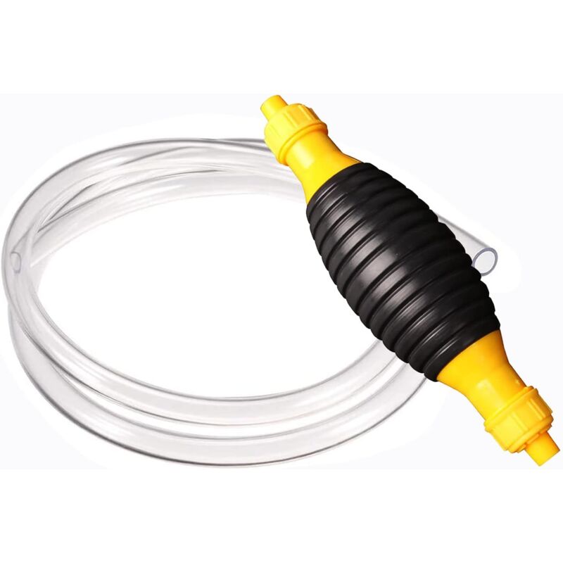 Benzin-Handpumpe, Kraftstoff-Umfüllpumpe, 8 mm, 2 m, Handpumpe, Siphon, Notfall-Handpumpe, Absaugung für Benzin, Diesel, Öl, Wasser, Flüssigkeiten,