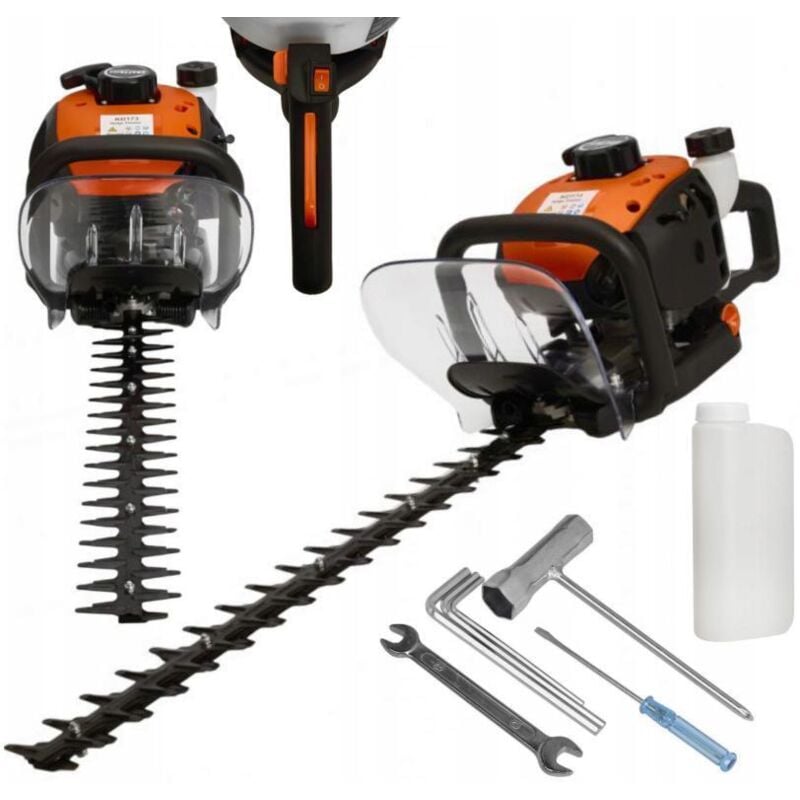 Kraft&Dele KD173 Benzin-Heckenschere 1,7 kW - 650 mm Schwert, 2-Takt - ideal für vertikale & horizontale Schnitte