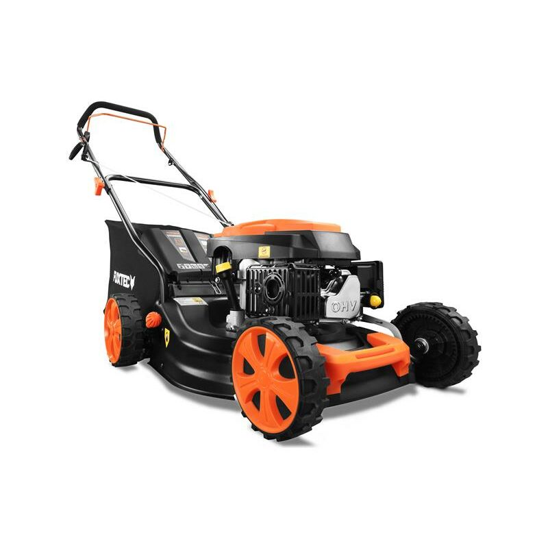 Fuxtec - 3in1 Benzin Rasenmäher FX-RM4646ECO 3,5PS / 2,6kW 46cm Schnittbreite & 7-stufige Schnitthöhenverstellung 25-75mm 4-Takt Mäher - Inkl. 50L