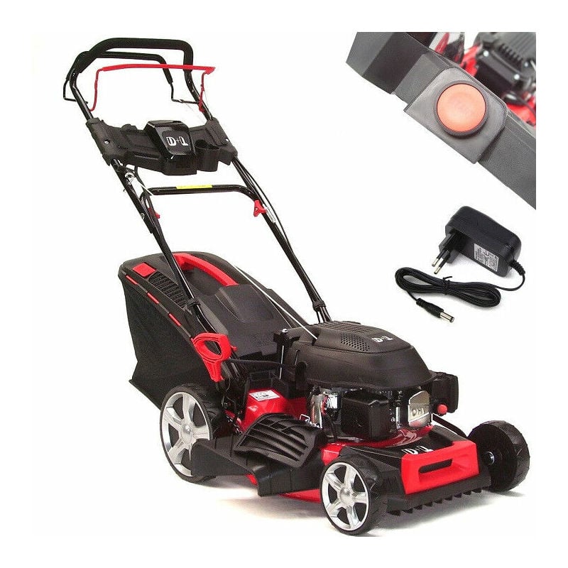 Apex - Benzin Rasenmäher 46cm Mäher Radantrieb Motormäher Elektrostart Akku 55827