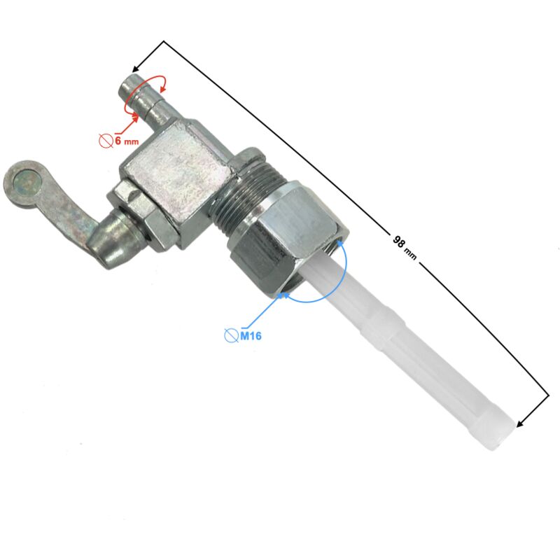 Benzinhahn für Simson-Moped, M16-Gewinde
