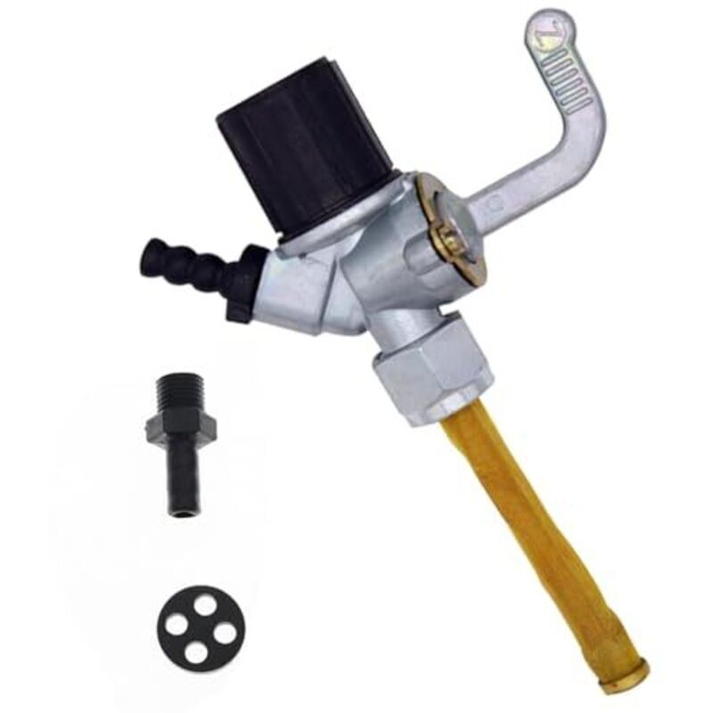 Benzinhahn für Simson S51, Benzinhahndichtung für Simson S51 mit Messingsieb und Wasserbeutel für Simson S/SR50/60/80 S50 51 MZ ETZ125/150