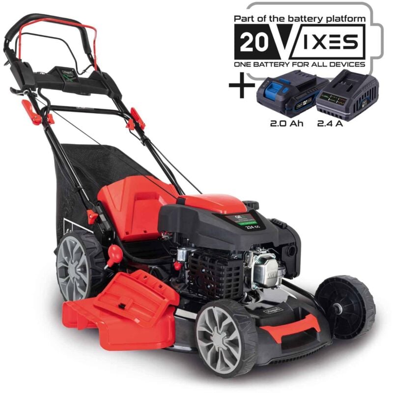 Scheppach - Selbstfahrender Benzin-Rasenmaher Elektrostart 225cc 56cm ms225-56e