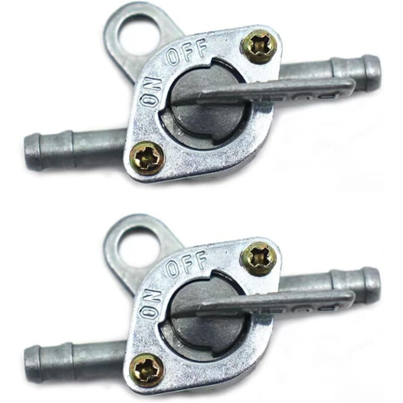 Benzinschalter, 2PCS Benzinhahn Benzinschalter Motorrad Benzinhahn Tankhahnschalter, für Moped Motorrad und Quad mit Schließfunktion