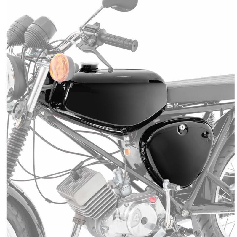 Benzintank für Simson S51 / S50 / S70 mit schwarzem Seitendeckel