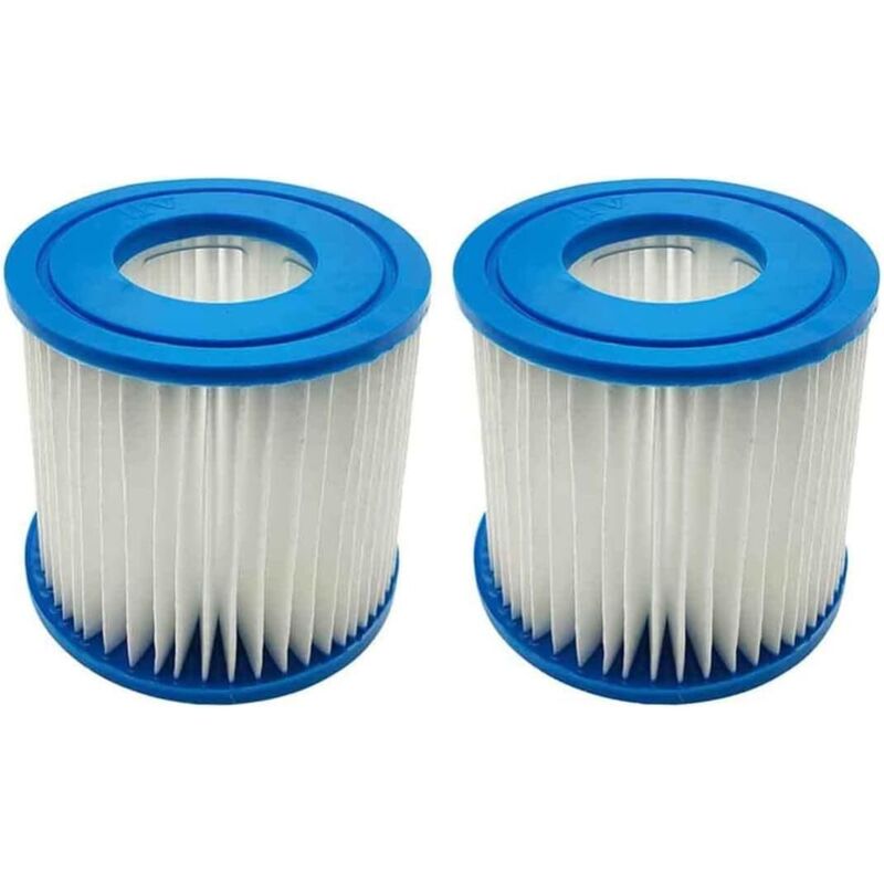 Best-Way D Typ VII Filterpatronen – erweiterte Patronen kompatibel mit Intex Typ D Spafiltern – 2 Stück