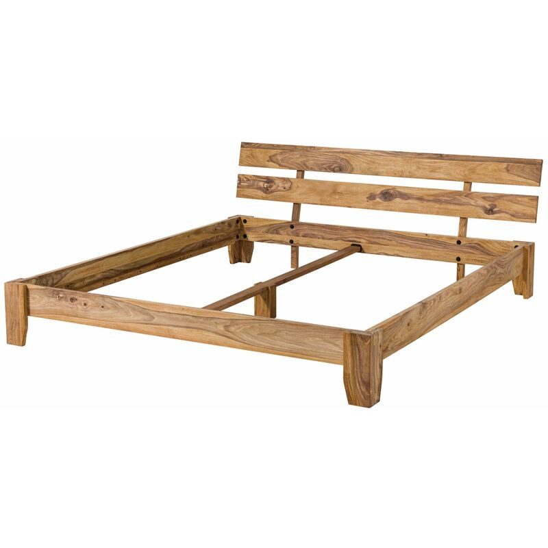 Bett Sheesham 160x200 braun geölt nature brown 511 - braun