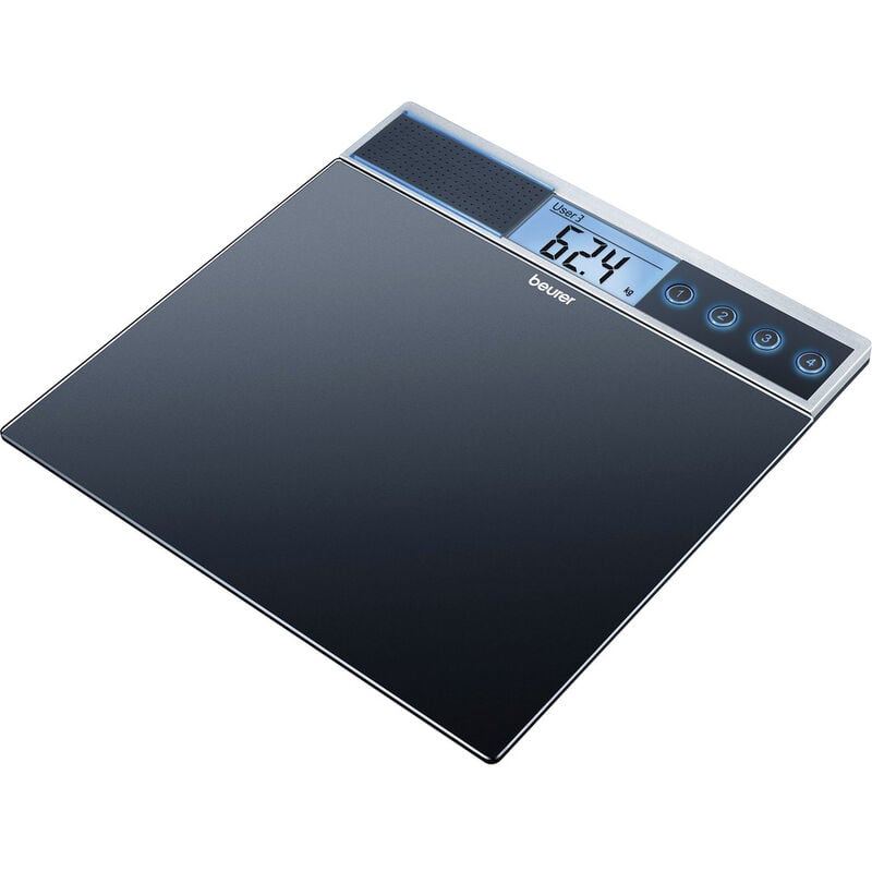 Beurer - gs 39 Personenwaage digital Wägebereich (max.)=150 kg Schwarz Mit Sprachausgabe