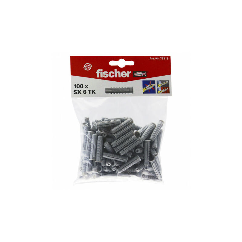 Beutel Dübel für Vollmaterial SX - 20 Beutel/Beutel