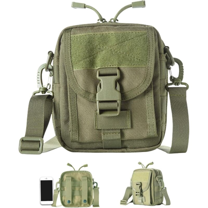 Beutel für Männer Kleiner EDC EMT -Utility -Beutel mit Kartenhülsenmodular -Werkzeugbeutel für Gadget, Dienstprogramm, Handy