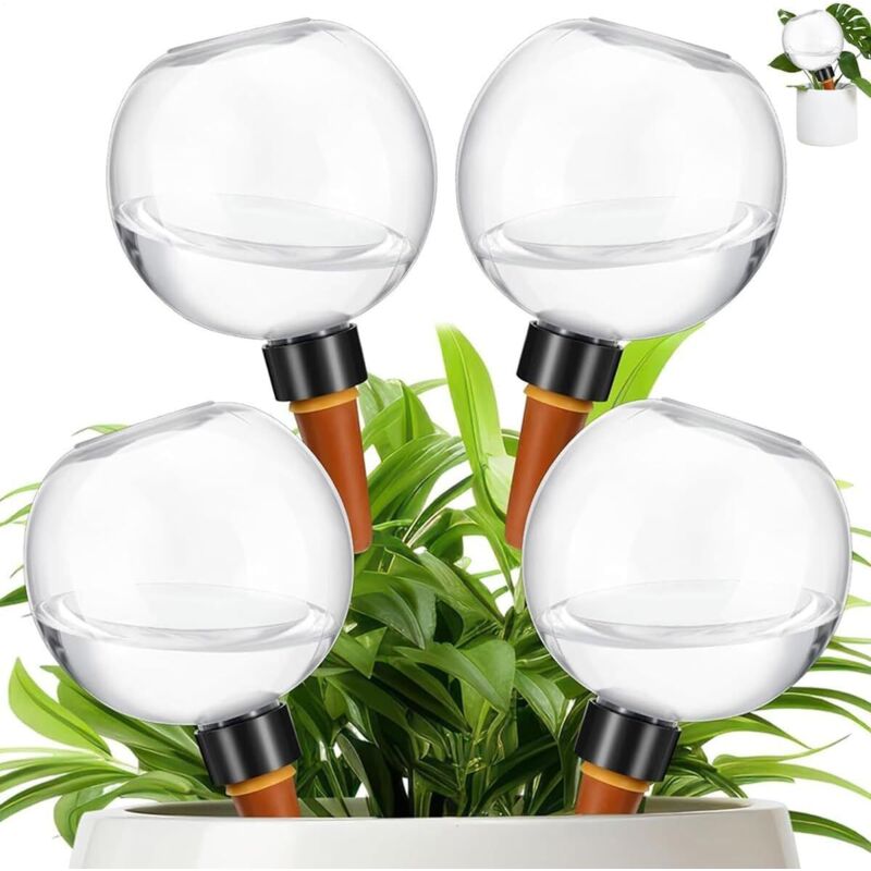 Bewässerungskugeln für Pflanzen,4Stücke 500ml Automatische Pflanzen Bewässerung,Transparente Bewässerungskugel,Wasserspender Pflanzen zur