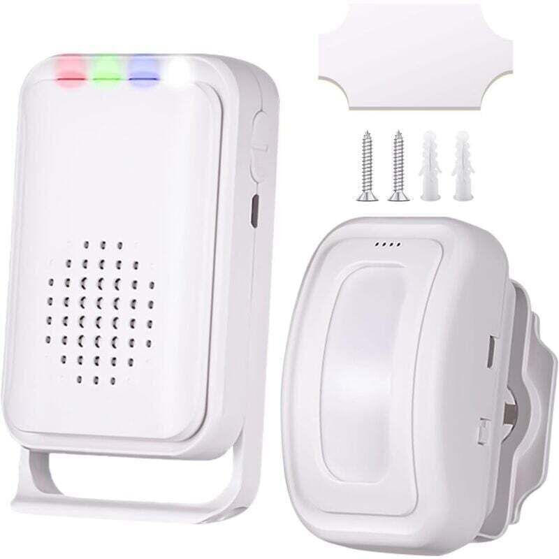 Bewegungsmelder-Türklingel für Geschäftseingang, XU, Durchgang, Bewegungsmelder-Alarm, kabellos für den Außenbereich, Hausalarmanlage mit 1 Sensor