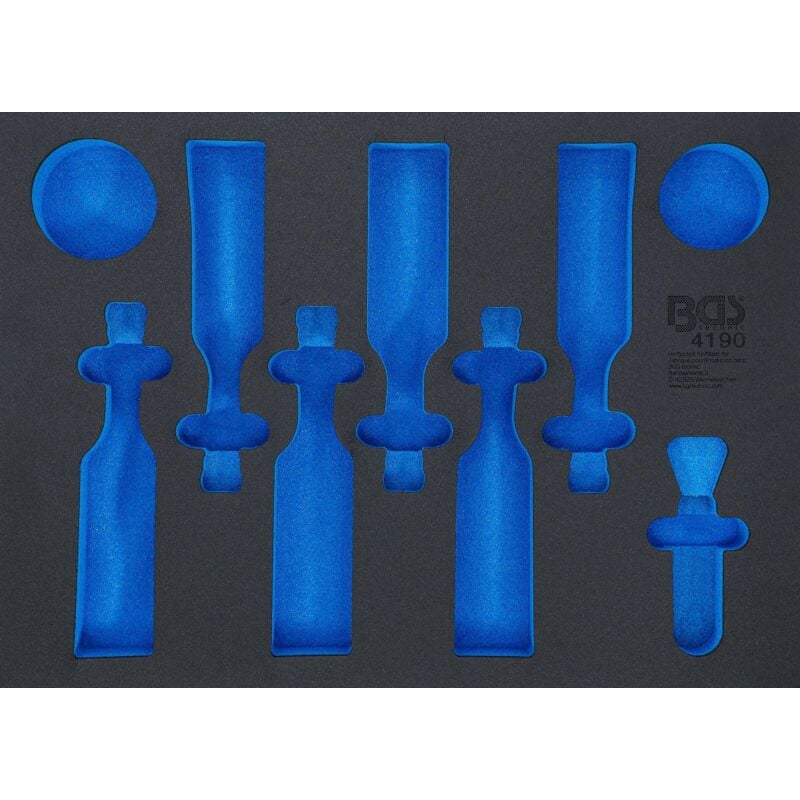 Bgs Technic - Werkstattwageneinlage 3/3 leer für Bier, Chips, Erdnüsse und Flaschenöffner