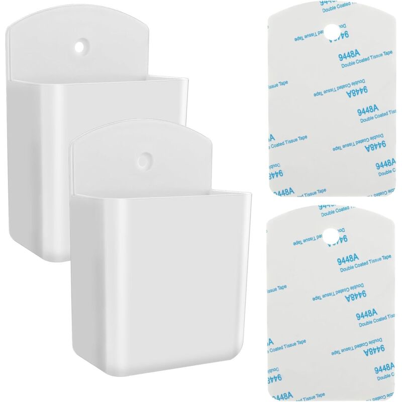 (Weiß) Fernbedienungs-Wandhalterung, 1 Packung, selbstklebender Universal-Fernbedienungs-Organizer, Wandhalterung für Büro, Schlafzimmer, Wohnzimmer