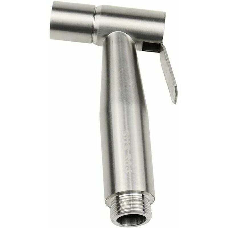 Toiletten-Bidet-Sprühkopf, Windel-Sprühkopf aus Edelstahl, Handbrause für die persönliche Hygiene, Dusche, Badezimmer, Toilette – Silber –, FOREHILL