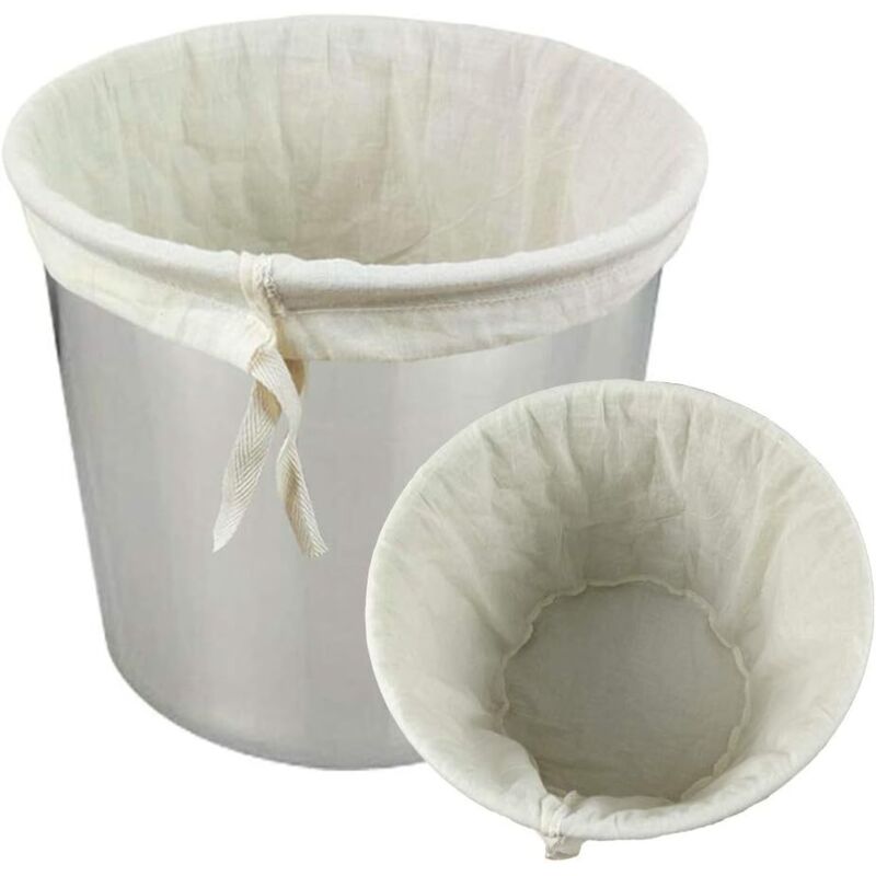 Bierbraubeutel, Heimbraubeutel für Bierbeutel und Bier, Wein, Marmelade mit Fruchtmilch und Joghurt (2er-Pack)