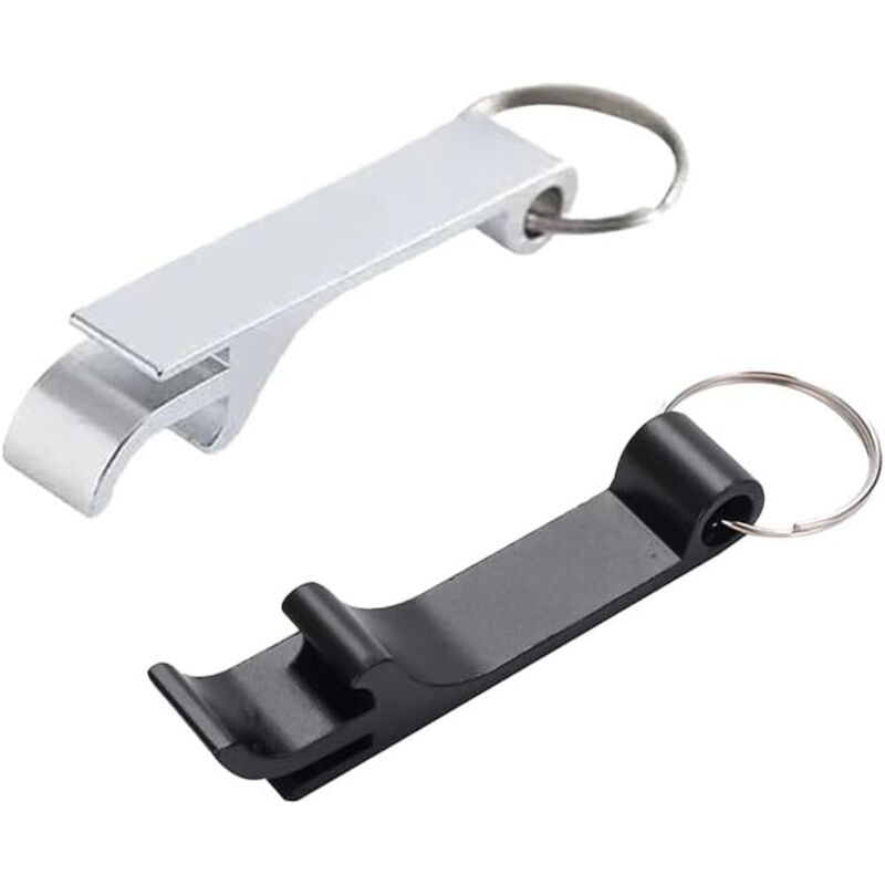 Bierflaschenöffner, 2 Stück Mini-Flaschenöffner, Schlüsselanhänger-Flaschenöffner, multifunktionaler Flaschenöffner, für Partys, Festivals,
