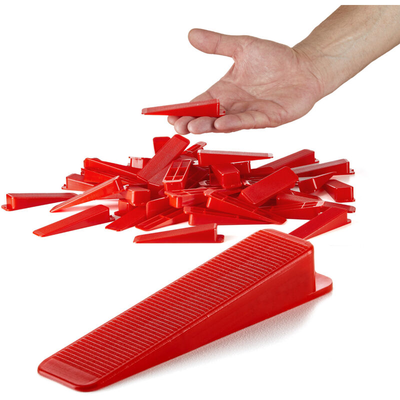 BigDean by Beorol 500 Keile, Fliesenkeile - Fliesen Nivelliersystem - Frei wählbar - Riesen Auswahl an Fliesenkeilen & Zuglaschen - Verlegehilfe