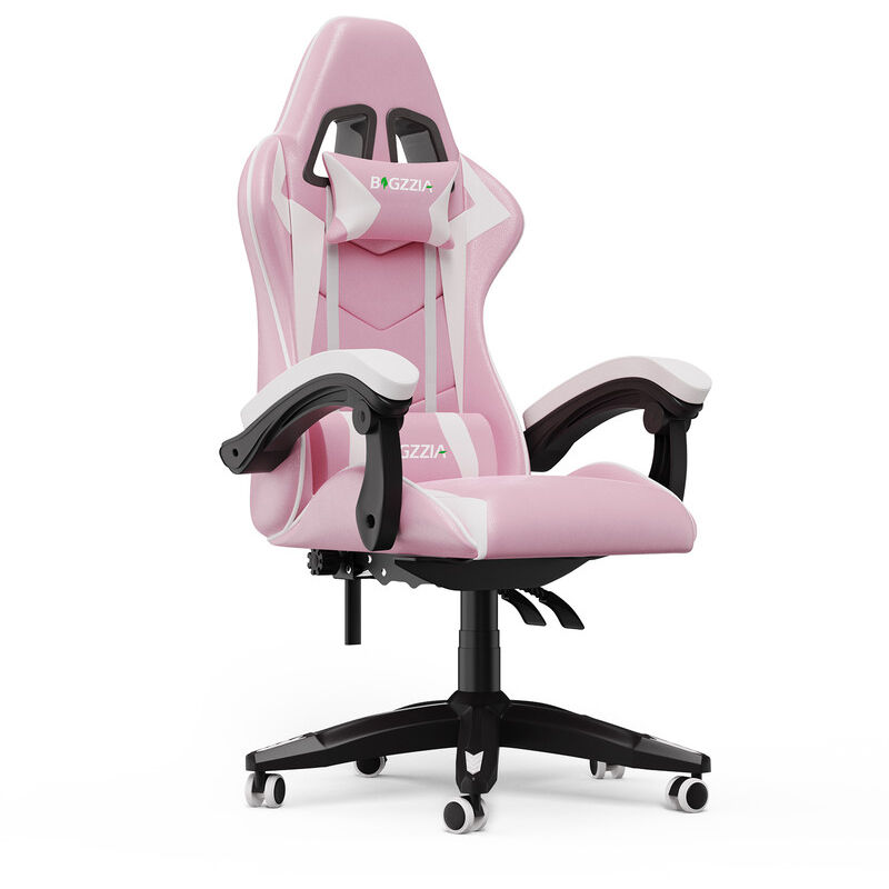 Bürostühle Chefsessel Ergonomisch Bigzzia Gaming Stühle Gamer Stühle mit Lendenkissen + Kopfstütze Gaming Chair Höhenverstellbar Bürostuhl