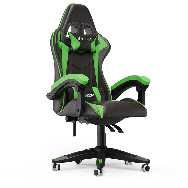 Bürostühle Chefsessel Ergonomisch - Gaming Stühle Gamer Stühle mit Lendenkissen + Kopfstütze Gaming Chair Höhenverstellbar Bürostuhl Computerstuhl