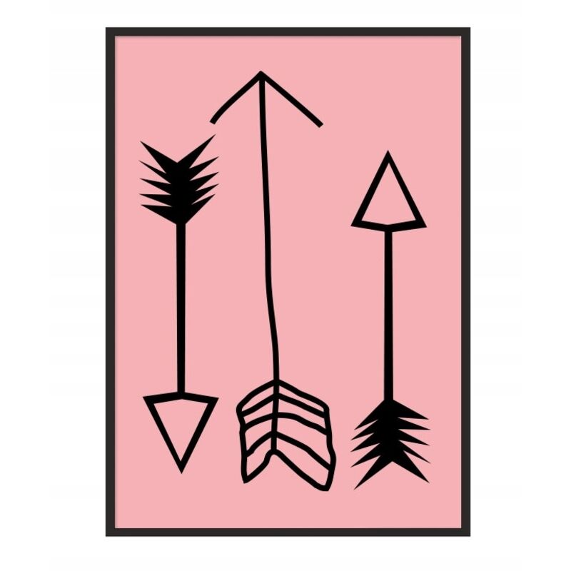 Bild Poster im Rahmen 33x43 cm Pfeile P154