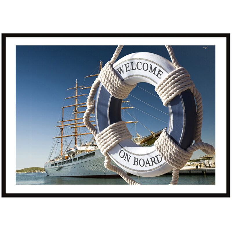 Bild Poster im Rahmen 33x43 cm Yacht P2253