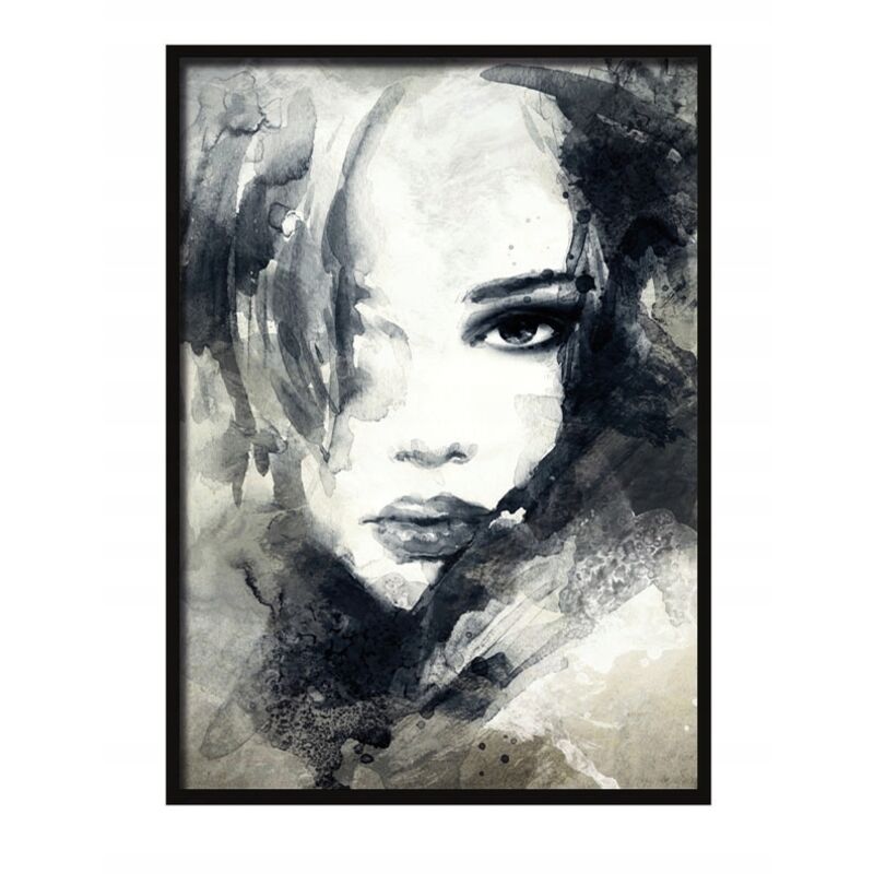 Bild, Poster im Rahmen 73x53 cm Gesicht 7 P532