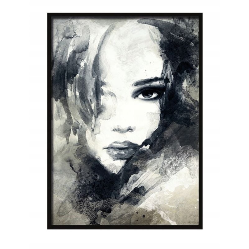 Bild, Poster im Rahmen 73x53 cm Gesicht 7 P532