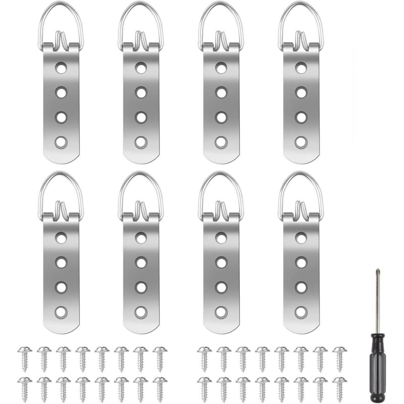 Bluedeer - Bildaufhänger für Schwere Bilder, Bilder Aufhängen, Bild Aufhänger mit Schrauben, Robust Aufhänger für Bilder, Bildaufhänger zum Fotos